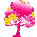 Pink Yellow Tree