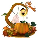 Connie - Pumpkin - Leaves