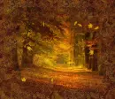 Autumn leaf fall