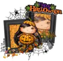 Happy Halloween Pumpkin Trick or treater Girl