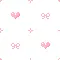 pink heart with ribbon