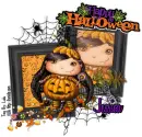 Jessica - Happy Halloween Pumpkin Girl Trick or Treater