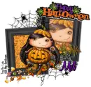 Mel - Happy Halloween Pumpkin Girl Trick or Treater
