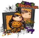 Tonya - Happy Halloween Pumpkin Girl Trick or Treater