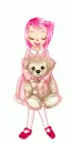Cute pink doll