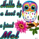 Mel -Hello to a....