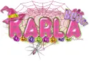 Karla-Pink halloween spider