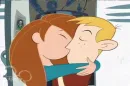 Kim and ron kiss