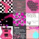 Pink, Black, Grey & White Avatars