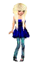 Blue dress