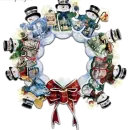 Snowman Wreath