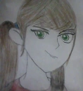 green eyed brown hair girl