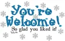You're Welcome So glad you liked it Youre Your Winter Snow Frosty