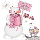 Linda - Kids On Sled - Florida - Snowman