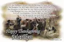 Happy Thanksgiving - Marilyn
