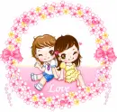 Boy and girl in love