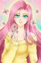 Pretty human Fluttershy o3o
