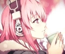 Anime girl with headphones