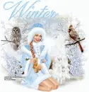 Winter Snowflakes/Blue