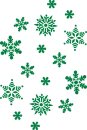 Green Snowflakes