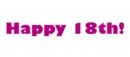 Happy 18th Birthday