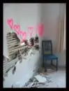 Whole in the wall with hearts