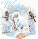 Winter Snowflakes/Blue/Melanie