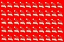 red santa hat background