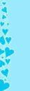 Blue Heart Border Background