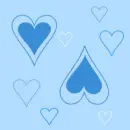 Blue Hearts Background