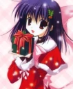 Christmas anime girl