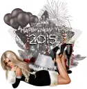 Happy new year 2015/Black and Silver