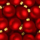 Red Christmas balls