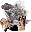 Happy new year 2015/Black and Silver/Melanie