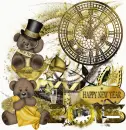 Happy new year 2015/gold/Bears