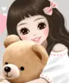 girl with teddy