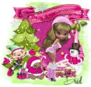 Christmas girl in pink-Dred