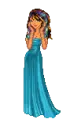 Turquoise gown