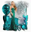 New Years/Teal/lady