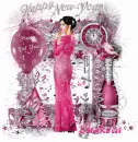 Happy new year/pink/Shakela