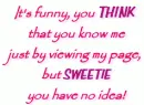 You think you know me
