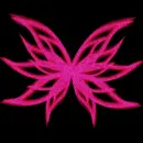 pink butter fly
