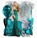 Happy new year/Teal/Jaya