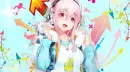 Anime girl with headphones â™¥