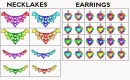  necklaces and earrings