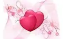 hearts pink background