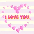 i love you hearts background