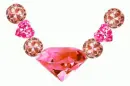 color diamond necklace