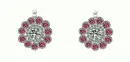 flower diamond earring
