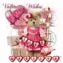 Valentine Wishes bear/marilyn